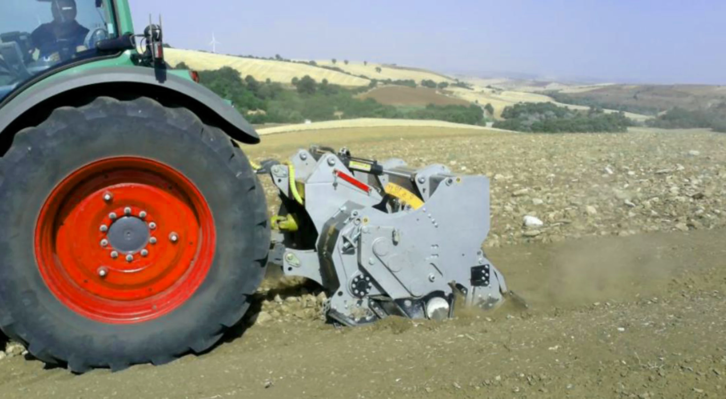 Tractor Rock Crusher for Pasture and Grazing Land