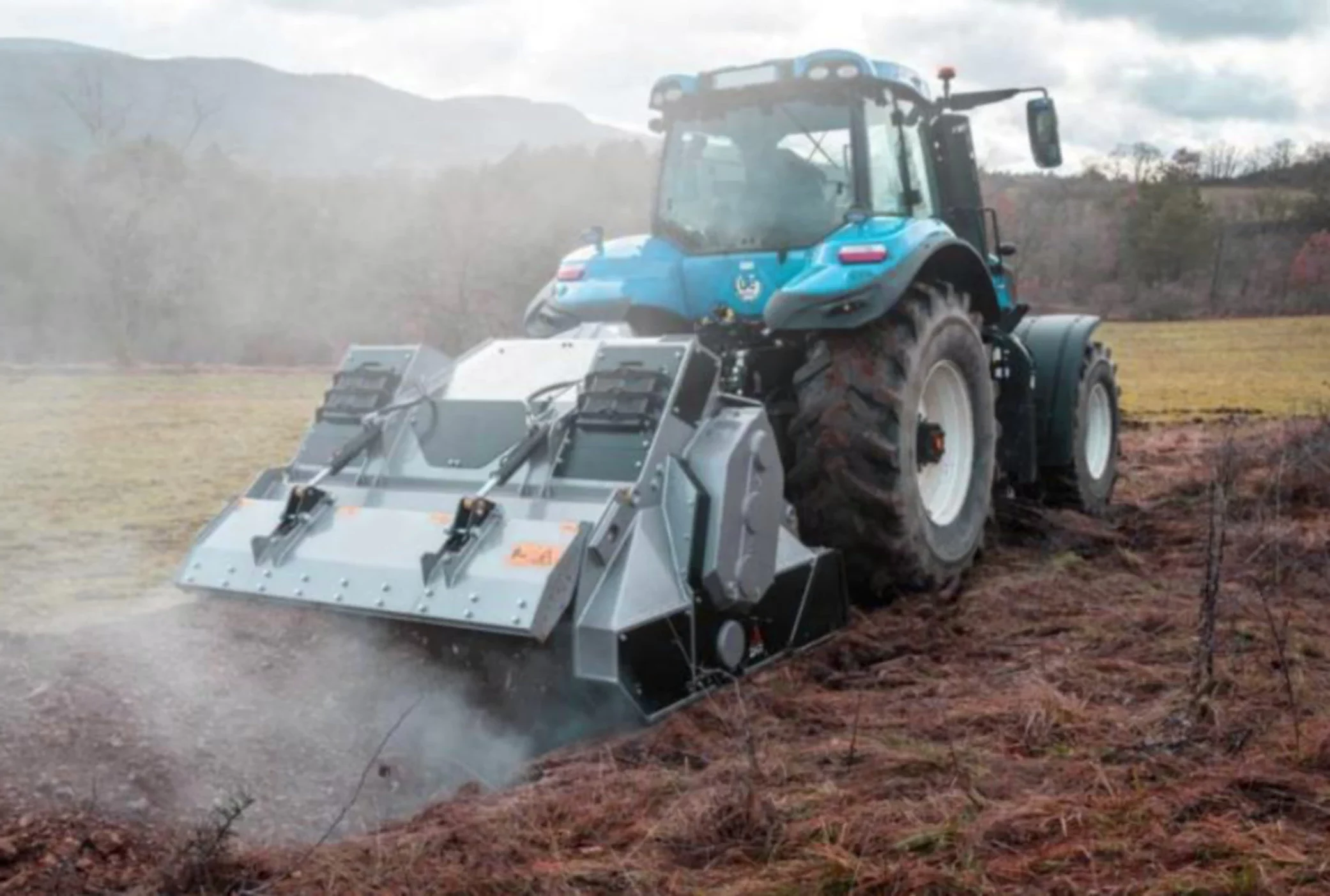 Tractor Rock Crusher for Pasture and Grazing Land