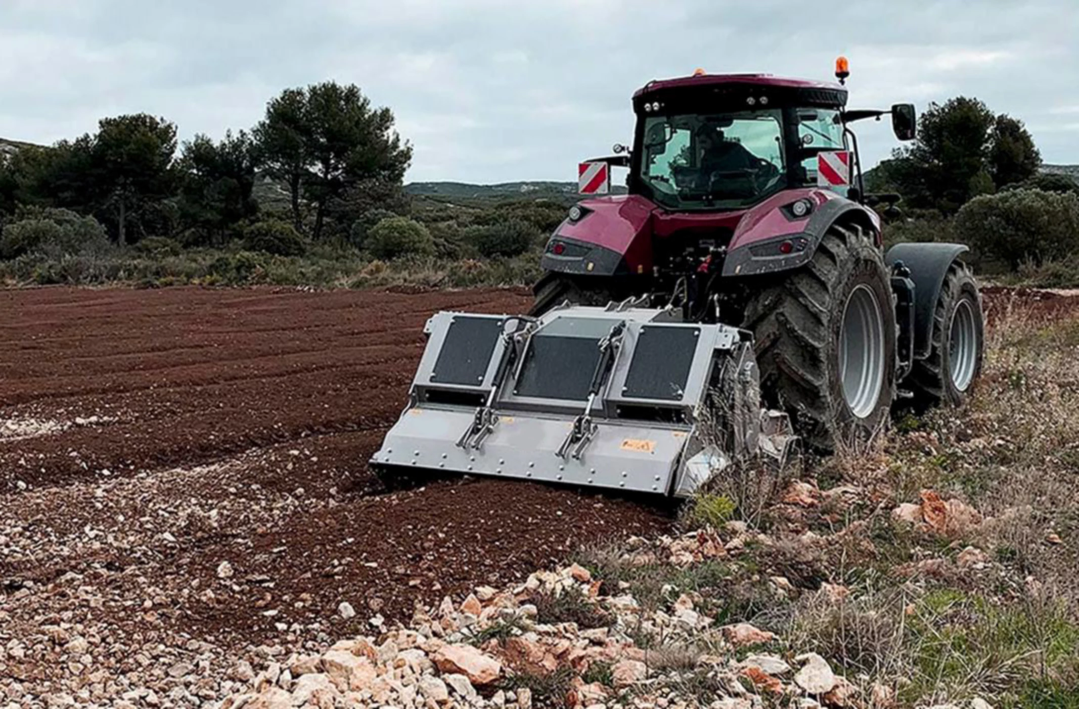 Tractor Stone Crusher for Soil and Stone Leveling