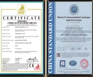 stone crusher Italian Certifications and Compliance