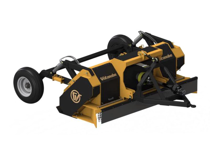 Heavy duty agricultural rock crusher field maintenance
