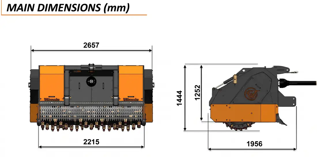 THOR 2235 stone crusher dimensions technical drawing